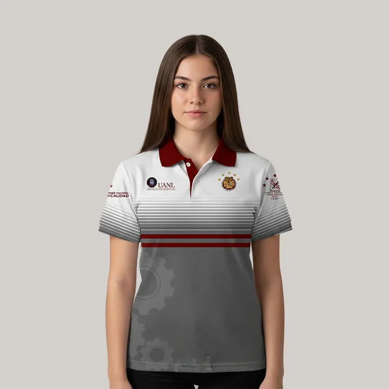 Playera polo institucional para la Escuela Industrial Álvaro Obregón UANL personalizada por Gears Armor.